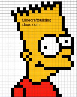 Bark Simpson, Simpsons Cross Stitch, Image Pixel Art, Perler Beads Ideas, Modele Pixel Art, Pixel Art Templates, Pixel Drawing, Graph Paper Art, Pixel Crochet