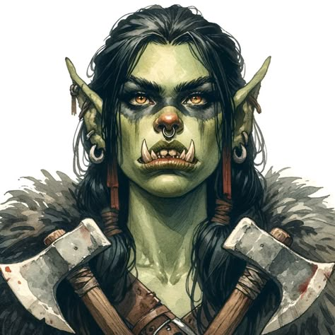 Half Orc Woman, Orc King, Half Orc Female, Grom Hellscream, Orc Girl, Orc Female, Garrosh Hellscream, Female Orc, Orc Warrior