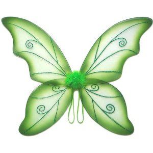 Green Fairy Wings, Fairy Wings Costume, Tinkerbell Costume, Butterfly Fairy Wings, Tinker Bell Costume, Princess Dress Up, Wings Costume, Butterfly Fairy, Fairy Parties