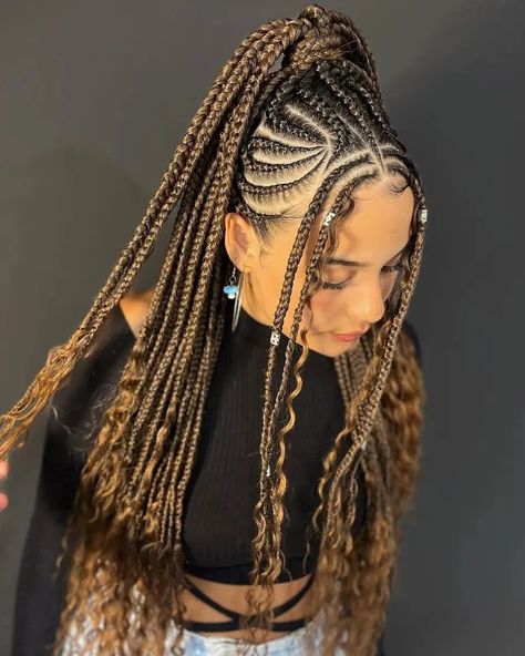 Fulani Braids, Long Braids, Her Hair, Braids, Hairstyles, Hair, Black, Plaits