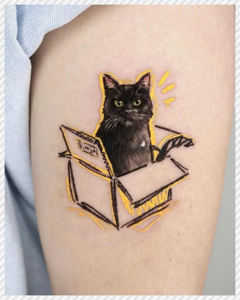 Cat Ramen Tattoo, Cat In A Box Tattoo, Whisky Tattoo, Minimal Cat Tattoo, Tattoo Gato, Wrap Around Wrist Tattoos, Sailor Moon Tattoo, Snake Drawing, Baby Tattoos