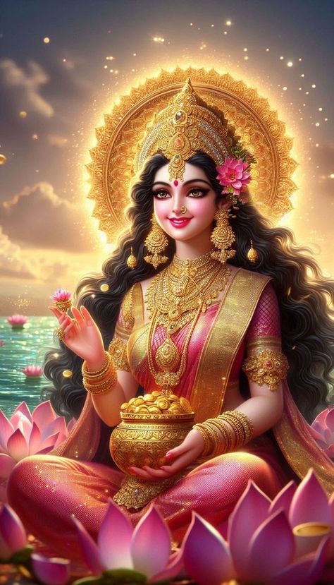 Cute Laxmi Maa, Laxmi Ji Images, Maa Lakshmi Hd Wallpaper, Maa Laxmi Images, Goddess Lakshmi Hd Wallpaper, Maa Laxmi Hd Wallpaper, Laksmi Dewi, Laxmi Mata Hd Wallpaper, Maa Lakshmi Images