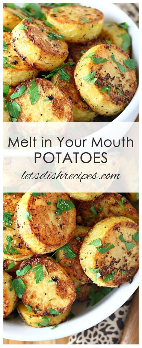 Melt in Your Mouth Potatoes Best Roast Potatoes, Potato Slices, Dinner Favorites, Potatoes Recipes, Potato Sides, Potato Side Dishes, Potato Wedges, God Mat, Potatoes Recipe