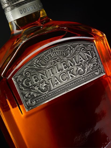 Gentleman Jack Limited Edition on Packaging of the World - Creative Package Design Gallery Jack Daniels Gentleman Jack, Alcohol Design, Dieline Packaging, Sauce For Rice, Package Design Inspiration, Gentleman Jack, Jack Daniel, Creative Package, Drinks Cabinet