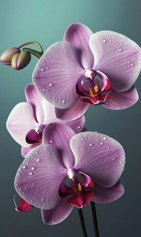 Fluffy Flowers, Orchid Wallpaper, Wet Flowers, Orchid Photography, Orchid Images, Tanjore Paintings, Bob Ross Paintings, Floral Wallpaper Iphone, Flowers Photography Wallpaper