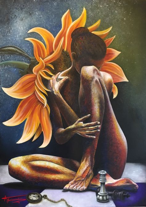 Memories - Oil painting on 50x70 cm canvas Creative Composition Painting, Feminism Wallpaper, Painting Meaningful, Creative Composition, Africa Women, Meaningful Paintings, Canvas Art Painting Abstract, Composition Painting, Ballet Pictures