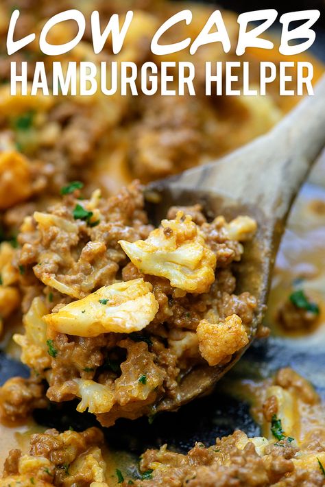 Healthy Hamburger Helper, Healthy Hamburger, Low Carb Diets, Hamburger Helper, Carb Foods, Hamburger Recipes, Health Dinner, Kid Friendly Dinner, Keto Foods