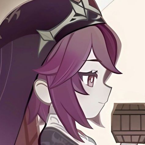 Rosaria Icon, Rosaria Genshin, Genshin Impact Icon, Game Aesthetic, More Icons, Side Profile, Red Brown, Genshin Impact, Anime