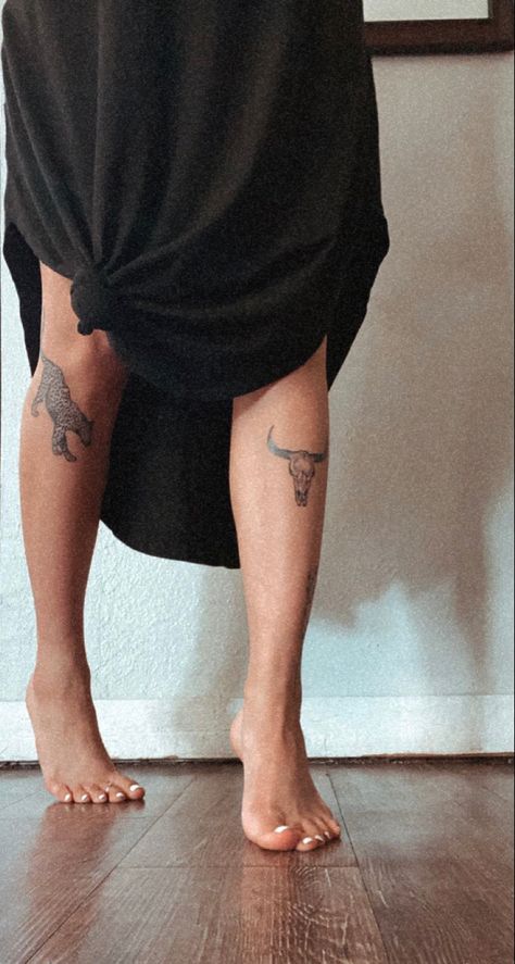 Bird Under Knee Tattoo, Side Shin Tattoo, Front Of Calf Tattoo, Bird Shin Tattoo, Simple Leg Tattoos Women Lower Calf, Outer Calf Tattoo, Small Shin Tattoos For Women, Women Shin Tattoos, Female Tattoo Placement Ideas