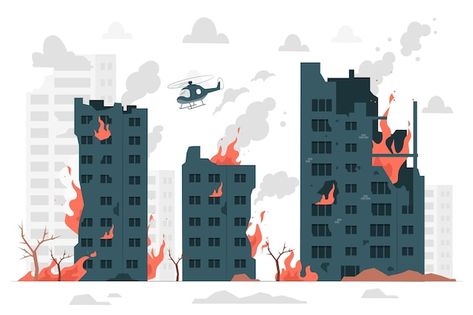 Fire Building Background, Fire Concept, Explosion Drawing, City On Fire, Building On Fire, Create A Story, Fire Drawing, Create A Comic, Infographic Poster