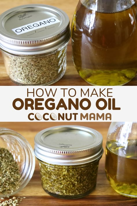 Learn how to make your own oregano oil with this lime two-ingredient recipe! Give your immune system a boost with this natural antibiotic! Dried Oregano Oil Recipes, Making Oregano Oil, Oregano Salve Recipe, Homemade Oregano Oil, Oregano Tincture Recipe, How To Make Oregano Oil At Home, Oil Of Oregano Recipe, Oregano Oil Prepare, Natural Antibiotic Recipe