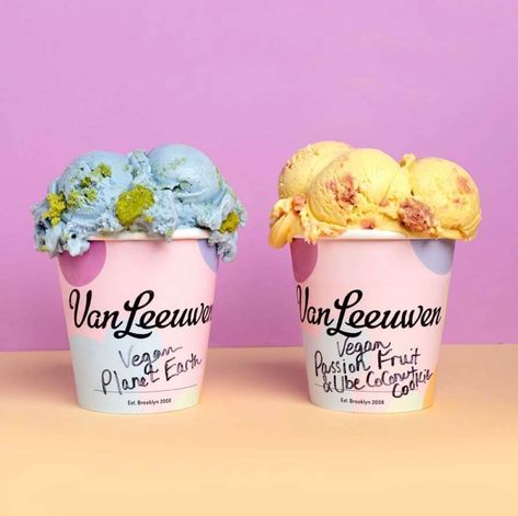 7 Spots to Get Vegan Ice Cream (That Isn’t Chocolate or Vanilla) in Los Angeles | VegOut Vegan Ice Cream Brands, Branding Shots, Creative Ice Cream, Halal Snacks, Ice Shop, Ice Cream Mix, Ice Cream Packaging, Peach Ice Cream, Baking Packaging