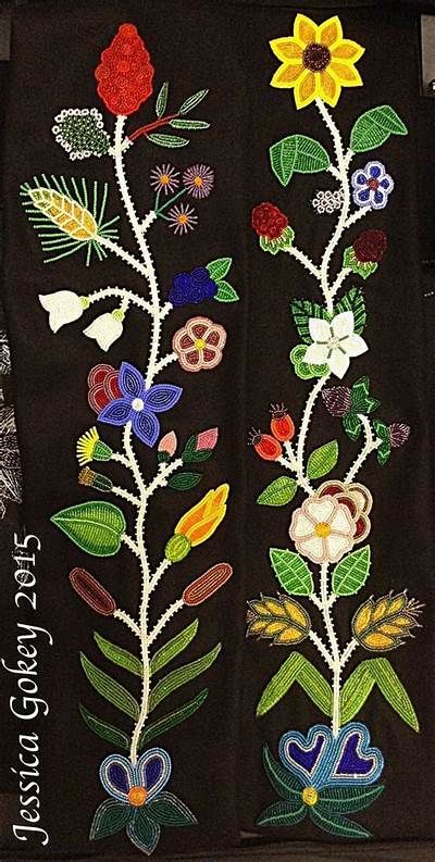 ojibwe beadwork patterns - Yahoo Search Results Ojibwe Beadwork, Indian Beadwork, Native American Beadwork Patterns, Beading Embroidery, Beaded Flowers Patterns, Native Beading Patterns, Beadwork Designs, Native Beadwork, Beautiful Beadwork