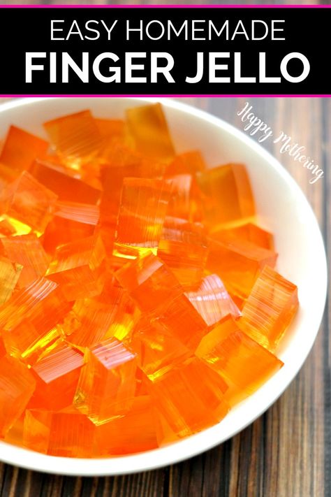 Jelly Deserts, Finger Jello Recipe, Jello Ideas, Finger Jello, Homemade Jello, Jello Jigglers, Jello Recipe, Homesteading Life, Kids Foods