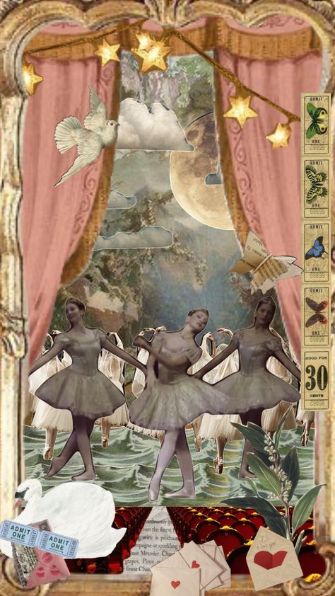 #vintage #collage #art #ballet #aesthetic #moodboard Ballerina Collage Art, Ballet Collage Wallpaper, Vintage Ballet Aesthetic, Ballet Mood Board, Ballet Aesthetic Vintage, Ballet Aesthetic Wallpaper, Ballerina Collage, Ballet Backgrounds, Ballet Moodboard