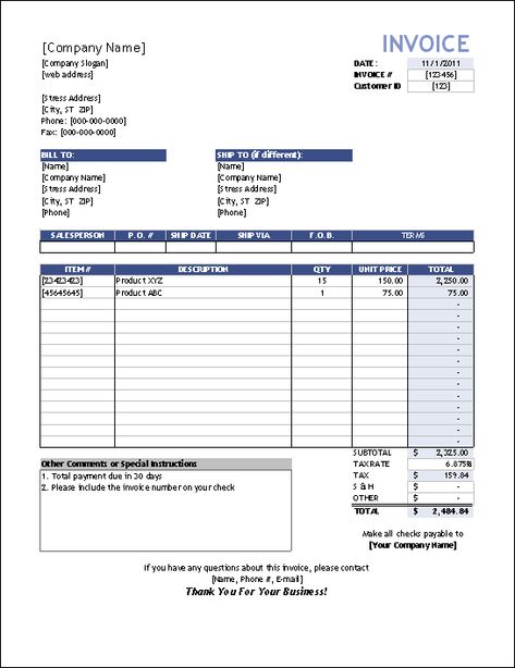 Excel Ideas, Internet Bill, Invoice Format In Excel, Bill Format, Invoice Layout, Hotel Bill, Invoice Sample, Invoice Example, Purchase Order Form