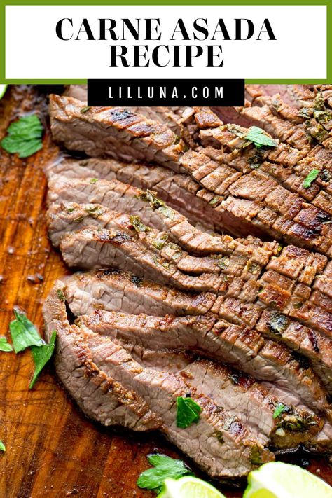 Learn how to make carne asada with this no-fail recipe that creates perfect Mexican-flavored meat to add to tacos, burritos, and more! #carneasada #carneasadarecipe #mexican #tendercarneasada Carne Asada Recipes Marinade, Asada Marinade, Carne Asada Marinade, Asian Steak Bites, Fried Bread Recipe, Carne Asada Recipes, Fried Bread, Homemade Fries, Sweet Pork