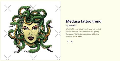 Who Is Medusa, Tattoo Medusa, Medusa Tattoos, Temple Of Athena, Feminist Symbol, Female Monster, Tattoo Trend, Stylish Tattoo, Female Power