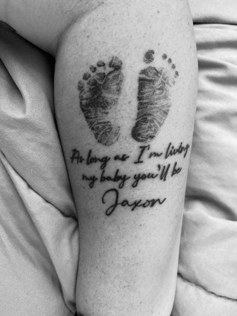 Stillborn/ Infant loss rememberance tattoo Lost Infant Tattoo, Infant Memorial Tattoos, Baby Remembrance Tattoos, Stillbirth Tattoo, Rememberance Tattoo, Twinless Twin, Footprint Tattoo Ideas, Hannah Tattoo, Baby Memorial Tattoos