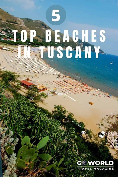 Discover these top 5 beaches in Tuscany and add a trip to the gorgeous Riviera coastline to your Italian vacation! #Tuscany #Beachvacation #Italy #ItalianRiviera Tuscany Beaches, Holidays In Italy, Italian Beaches, Italy Beaches, Tuscany Travel, Best Of Italy, Italian Vacation, Italian Riviera, Italy Itinerary