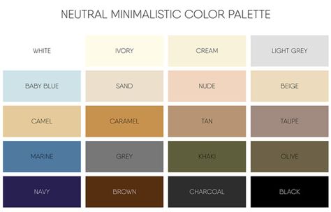 How To Mix And Match Colors In Your Clothes – The Ultimate Color Wheel Guide Minimalistic Color Palette, Neutral Color Fashion, Color Matching Clothes, Wardrobe Color Guide, Minimalist Apartment Decor, Family Photo Colors, Colours That Go Together, Color Combinations For Clothes, Color Palate