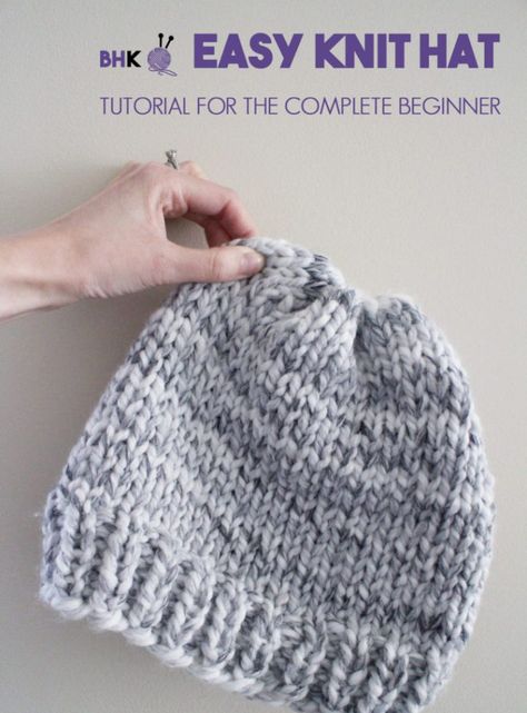 How To Knit A Toque For Beginners, Easiest Knit Hat Pattern, Easy Knit Hats For Beginners Free Pattern, Free Easy Knit Hat Patterns, Men’s Hat Knitting Pattern, Knitting Beanies For Beginners, Simple Knit Hat Pattern Free, Knit A Beanie For Beginners, Easy Knit Hat Pattern Free