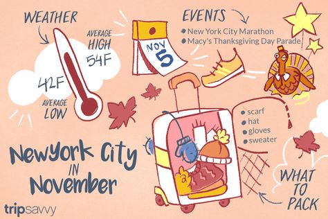 November in New York City: Weather and Event Guide November In New York, New York In November, Nyc Vacation, New York Weather, Lake George Village, End Of November, New York City Vacation, City Marathon, Visit New York City