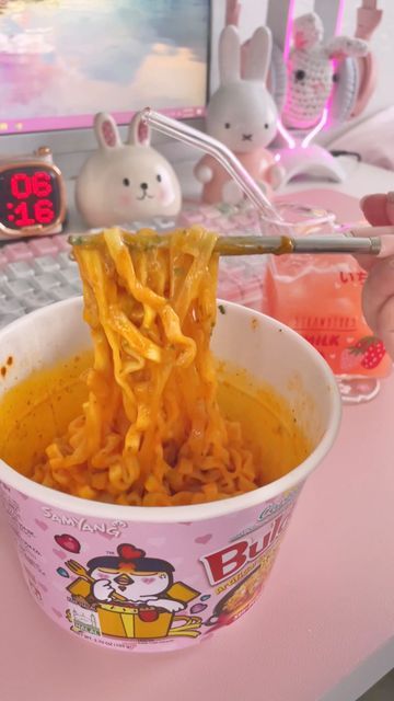 bloodchan ♡ on Instagram: "cheesy carbo buldak noodles (*´꒳`*) ♡ ʚ products featured: ɞ keyboard cover: check my FAQs (link in bio) keyboard, coaster: amazon (link in bio) bunny bowl: aliexpress (link in bio) milk glass cup: @kawaiitherapy (link in bio, use code ‘bloodchan’ for 10% off) ♡ ʚ tags: ɞ #kawaii #kawaiiaesthetic #cute #pink #pinkaesthetic #pinkkawaii #pinksetup #pinkgaming #desksetup #study #school #studysetup #asmr #satisfying #ramen #buldak #noodles #cheese #carbobuldak #carbona Ramen Buldak, Buldak Ramen, Diy Tape, Amazon Link, Cup Noodles, Keyboard Cover, Glass Cup, Cute Pink, Milk Glass