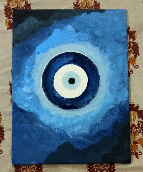 Evil Eye Canvas Painting, Evil Eye Canvas, Blank Canvas, Evil Eye, Starry Night, Canvas Painting, Paint, Canvas, Art