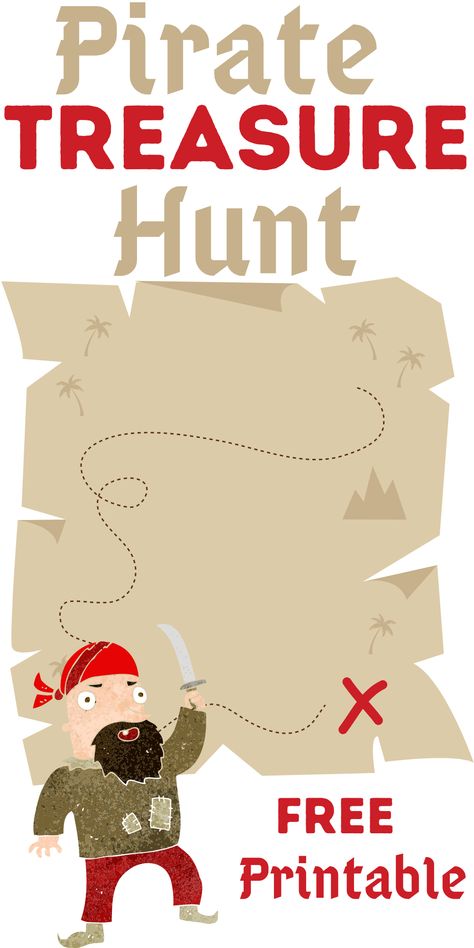 Treasure Hunt For Kindergarten, Pirates Scavenger Hunt, Treasure Hunting Map, Treasure Map Template Free Printable, Treasure Map Scavenger Hunt, Pirate Kids Crafts, Pirate Scavenger Hunt For Kids, Treasure Hunt Preschool, Treasure Hunt For Toddlers