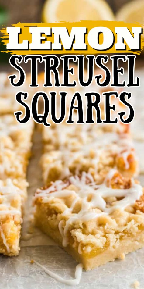 Lemon Streusel Bars, Lemon Strudel, Best Lemon Squares Recipe, Lemon Squares With Shortbread Crust, Lemon Bars With Pretzel Crust, Lemon Bars With Shortbread Crust, Berry Streusel, Lemon Bars Sally’s Baking, Streusel Bars