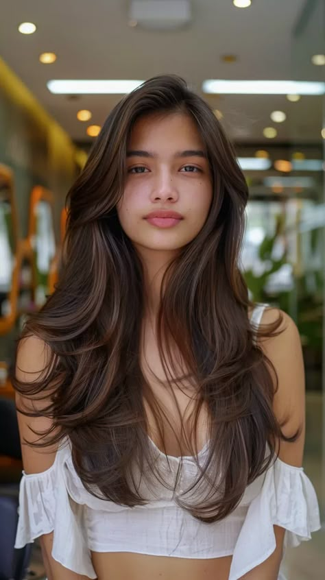 Face Framing Hair, Long Hair With Layers, Haircuts For Long Hair With Layers, Hair Hack, Long Face Hairstyles, Layered Haircuts For Medium Hair, Hair Inspiration Long, Framing Layers, Haircut Inspo