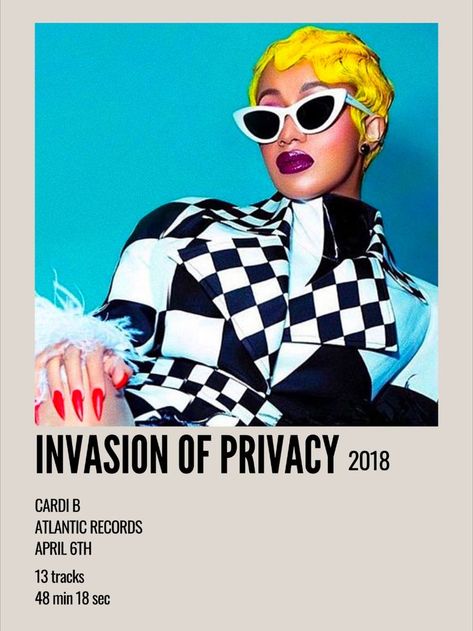 Privacy Aesthetic, Invasion Of Privacy, Polaroid Album, Cardi B Pics, Aesthetic Polaroid, Atlantic Records, Minimal Aesthetic, Cardi B