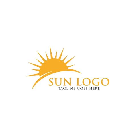 Sun logo icon vector template | Premium Vector #Freepik #vector #sun #sun-illustration #sunrise #symbol Sunshine Logo, Sunrise Logo, Free Logo Creator, Logo Illustration Design, Logo Creator, Sun Logo, Logo Icon, Vector Template, Logo Illustration