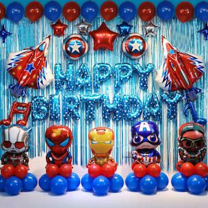 Avengers Birthday Decorations, Superhero Birthday Decorations, Superhero Birthday Party Decorations, Superhero Balloons, Superhero Party Decorations, Marvel Birthday Party, Superman Birthday, Avengers Theme, Boy Birthday Decorations