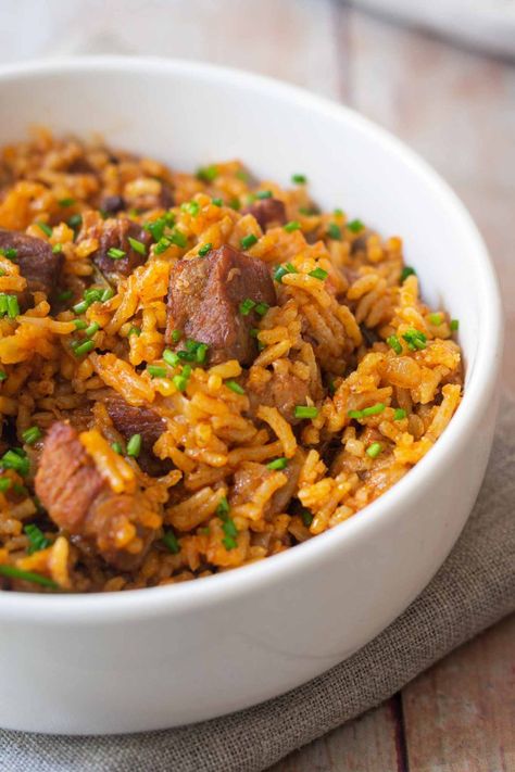 Rice with Meat ('Reisfleisch') German Rice, Rice With Meat, Chicken Dinner Ideas, Balkan Countries, Rice Cooker Recipes, Austrian Recipes, Pork Ham, Using A Pressure Cooker, Cooking Dishes