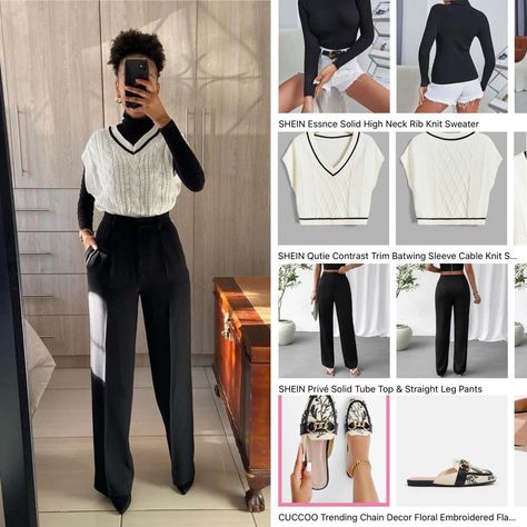 Business Casual Outfits Shein, Cooperate Baddie Outfits For Women, Cooperate Baddie, Style Skirt Outfit, Woman Fashion Winter, Baddie Office, 90 Fashion, Corporate Outfit, Cute Professional Outfits