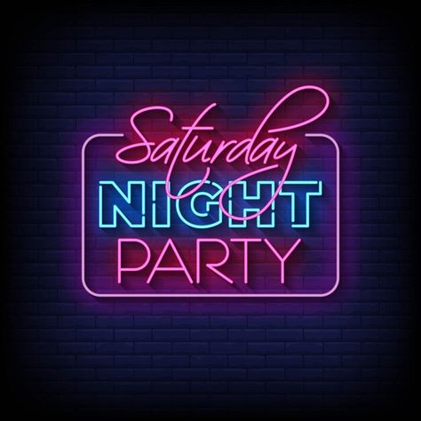 Party Night Quotes, Party Design Poster, Alcohol Art, Happy Long Weekend, Black And Gold Theme, Moon Phase Calendar, Party Neon, Nightclub Design, Party Logo