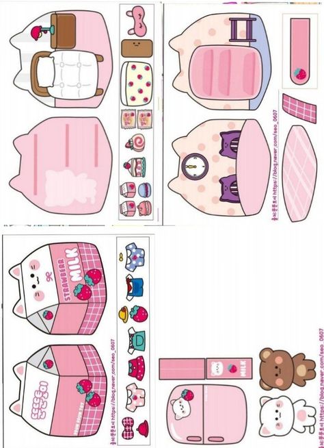 Buku Diy, Free Printable Paper Dolls, Paper Doll Printable Templates, Paper Dolls Clothing, Paper Dolls Diy, Hello Kitty Crafts, Paper Toys Template, Pin Search, Paper Doll House