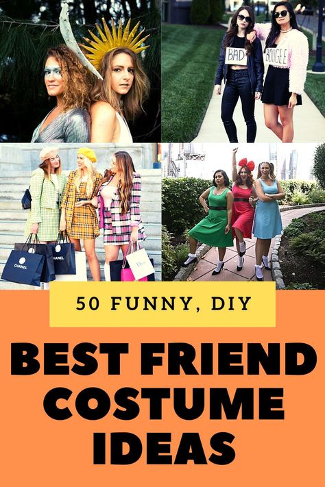 Character Trios, Friend Costume Ideas, Best Friend Costume Ideas, Pair Halloween Costumes, Partner Costumes, Partner Halloween Costumes, Best Friend Costumes, Sister Costumes, Trio Costumes