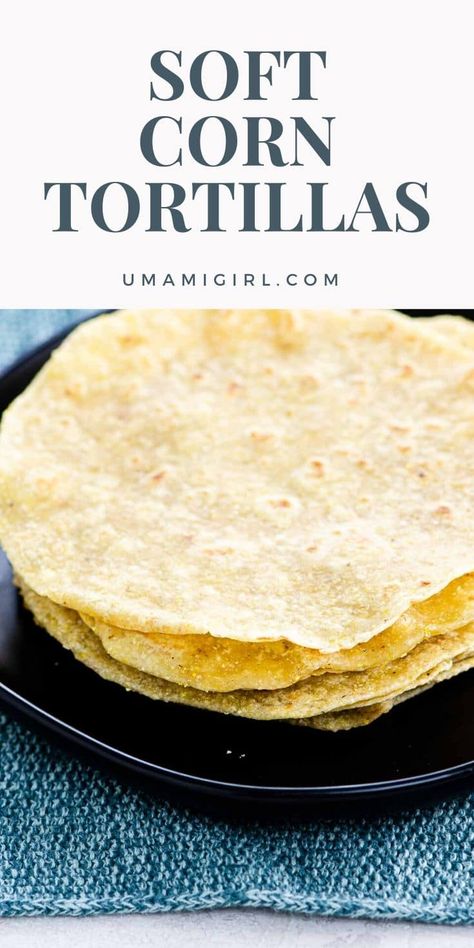 Soft Corn Tortillas, Making Corn Tortillas, Corn Taco Shells, Corn Tortilla Recipes, Corn Taco, Homemade Corn Tortillas, Tortilla Press, Soft Tacos, Tortilla Recipe