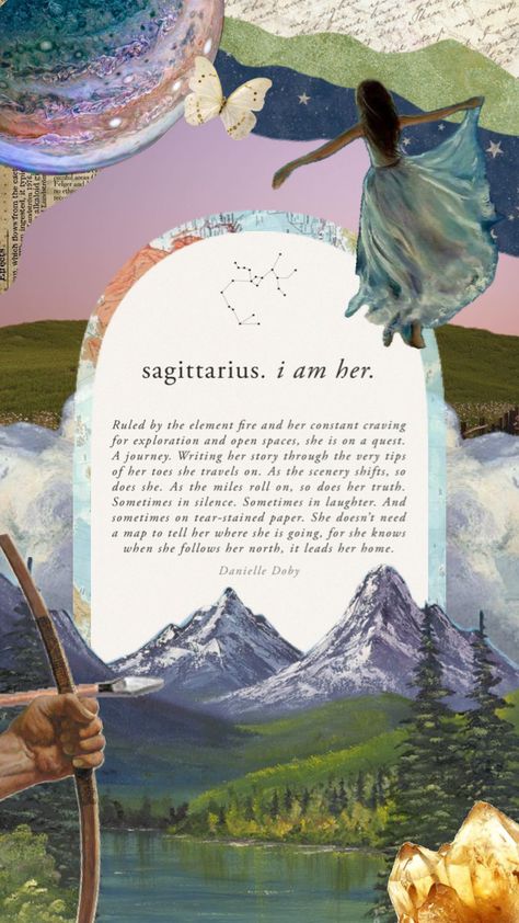 #sagittarius #zodiac #zodiacsign #astrology #travel #aesthetic #art #collageart #animatedshuffle #astrology Zodiac Sagittarius Art, Dratini Pokemon, Sagittarius Energy, Sagittarius Wallpaper, Harry Styles Taylor Swift, Sagittarius Sun, Sagittarius Art, Sagittarius Gemini, Life Calling