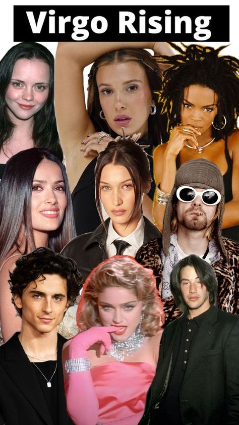 Virgo Rising, Astrology, Celebrities