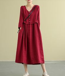 Checkout - SimpleLinenLife Loose Dresses For Women, Linen Dresses Elegant, Linen Dresses For Women, Dresses Linen, Muslim Fashion Hijab Outfits, Loose Dresses, Linen Dress Women, Summer Linen Dresses, Cotton Linen Dresses