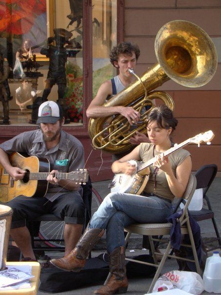 New Orleans Musicians, The Streets Band, People In Public, New Orleans Street, Playing Instrument, Street Musicians, New Orleans Music, Street Music, Street Musician