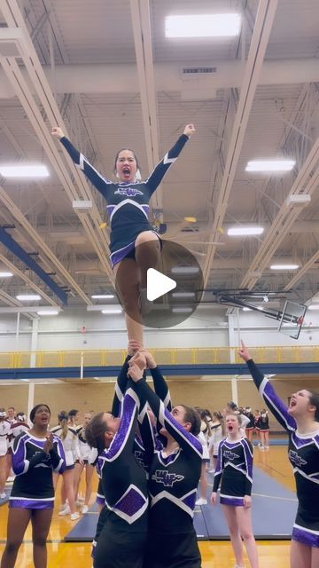 Woodhaven Varsity Cheer on Instagram: "HOME COMP COUNTDOWN ⏰🚦 Stepping it up this week on our mission to be ONE OF EIGHT 🔥" Cheer Pom Poms, Varsity Cheer, Cheerleading, A Team, On Instagram, Quick Saves, Instagram