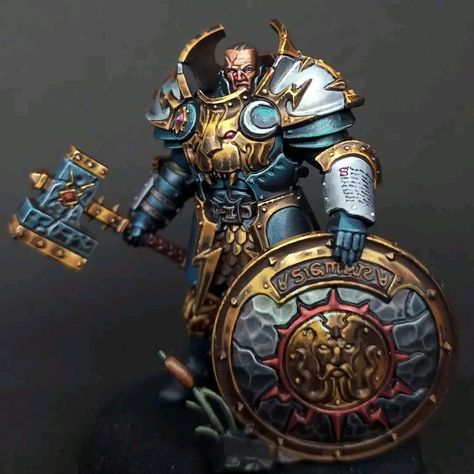 Stormcast Eternals Art, Stormcast Eternals Paint Scheme, Warhammer Fantasy Miniatures, Warhammer 40k Painted Models, Lord Imperatant Stormcast, Warhammer Stormcast, 40k Miniature Painting, Miniature Figures Fantasy, Painting Figurines