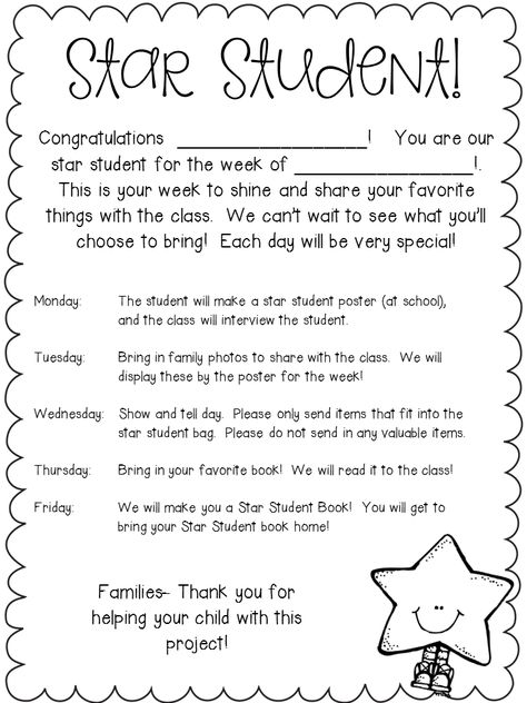 Star Of The Day Kindergarten, Vip Student Of The Week, Star Student Kindergarten, Preschool Star Student Of The Week Ideas, Star Of The Week Ideas Kindergarten, Star Student Preschool, Preschool Star Of The Week, Star Student Of The Week Ideas, Student Of The Month Poster