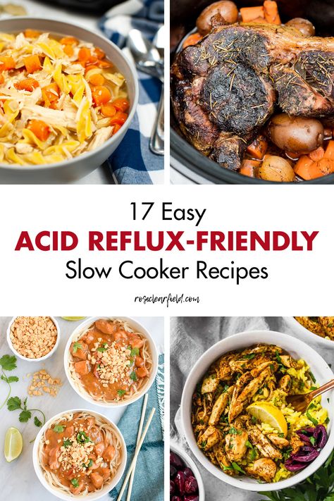 Food Recipes For Stomach Ulcers, Reflux Recipes Meals, Gerd Slow Cooker Recipes, Silent Reflux Diet Recipes, Diet For Gerd Easy Recipes, Chicken Recipes For Gerd Diet, Low Acidic Dinner Recipes, Gerd Rice Recipes, Low Acidic Recipes