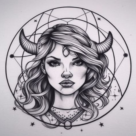 Discover the captivating essence of Taurus with this mesmerizing tattoo design. Embrace your astrological sign, symbolizing strength and sensuality. Crafted with precision by a skilled artist, it fuses astrology and tattoo art seamlessly. Unleash your cosmic connection, empower yourself, and embark on a journey of self-expression with this bold and inspiring symbol. Taurus Girl Tattoo, Astrological Tattoos, Taurus Girl, Taurus Art, Cosmic Connection, Zodiac Taurus, Girl Tattoo, Astrological Sign, Empower Yourself